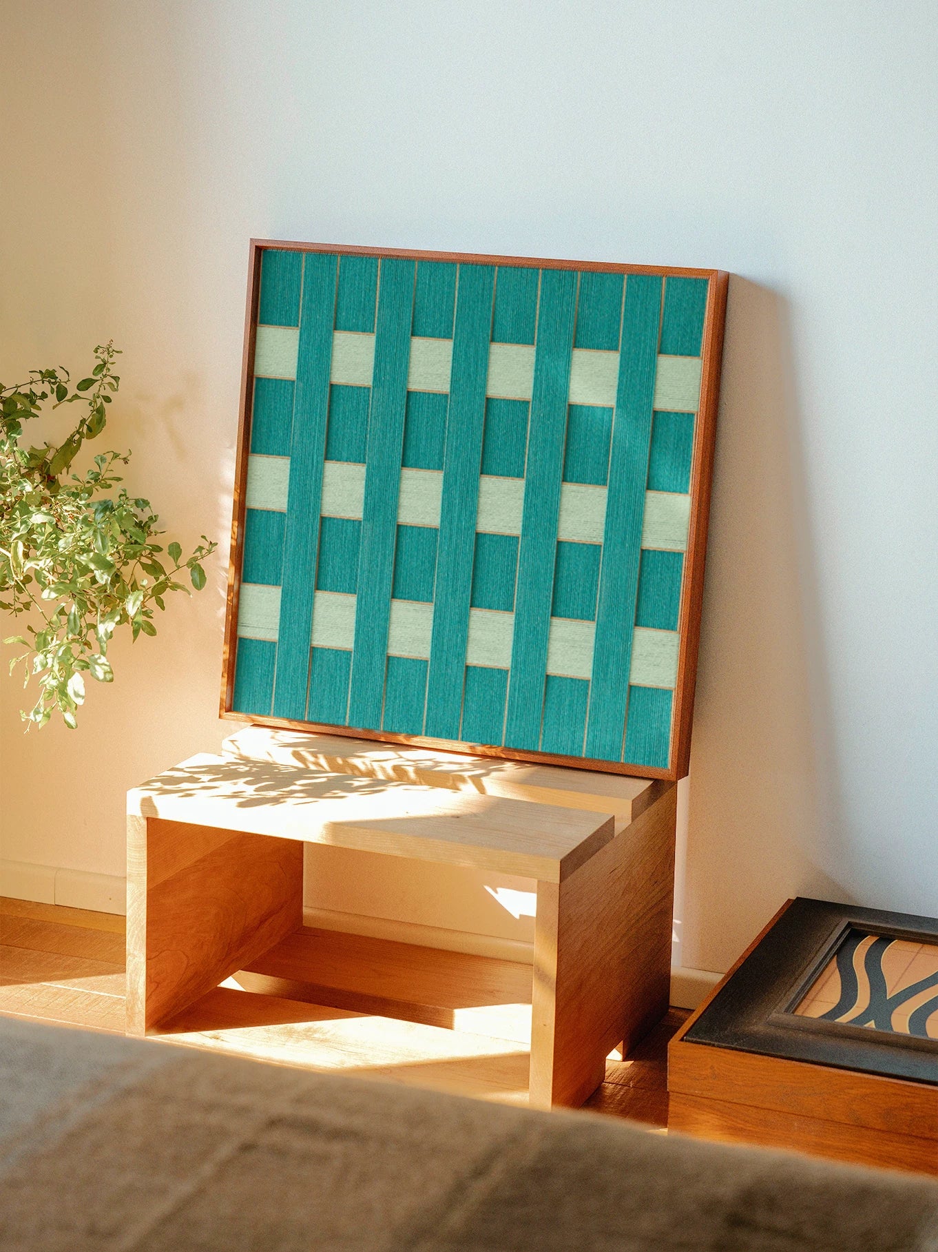 Rhythm of Azure-Handcrafted Yarn Art-ARC1068