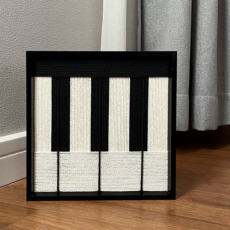 Monochrome Axis-Textile Art #AR1076